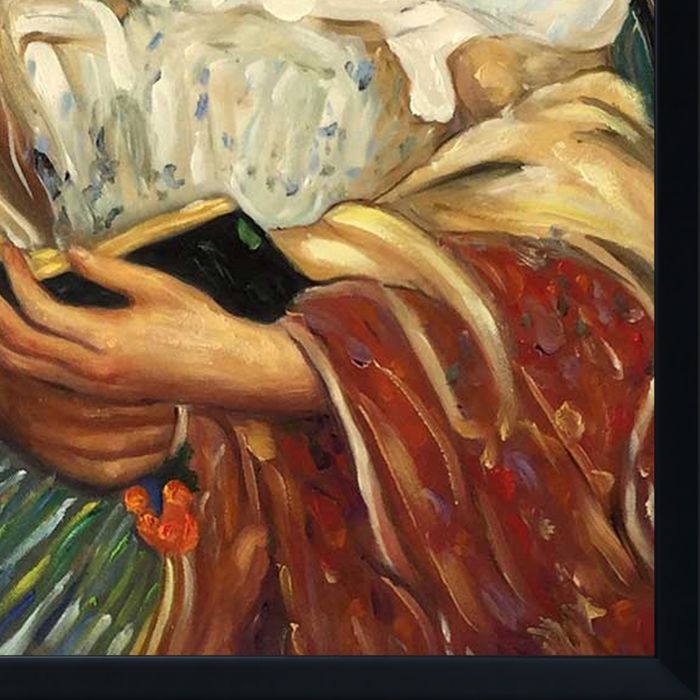 Nasturtiums Pre-framed - Studio Black Wood Frame 20"X24"