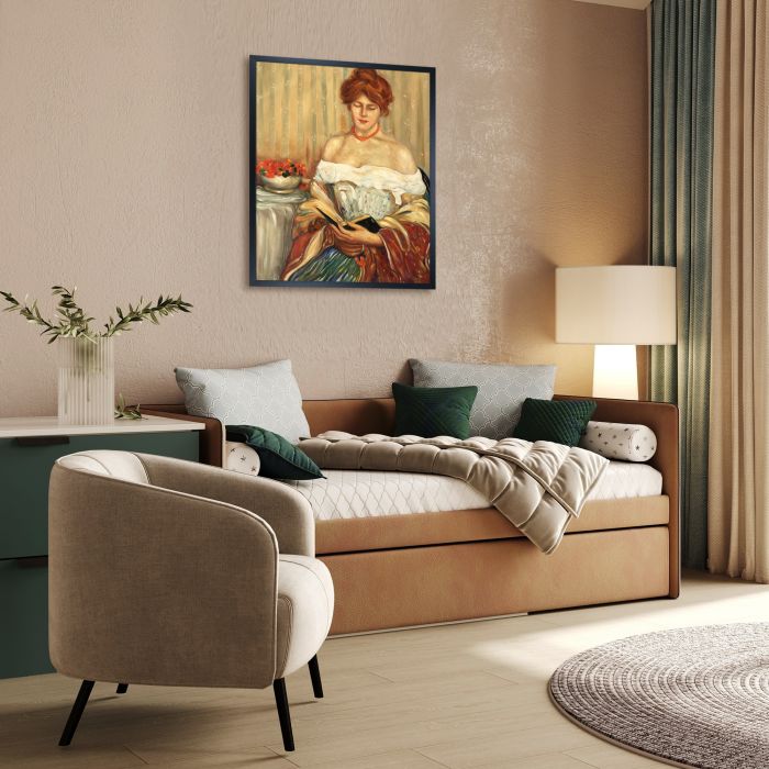 Nasturtiums Pre-framed - Studio Black Wood Frame 20"X24"