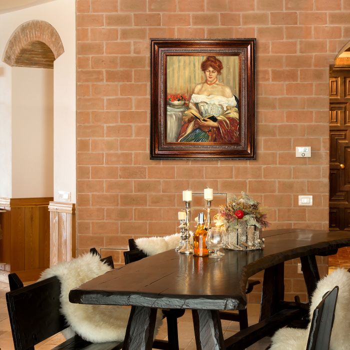 Nasturtiums Pre-framed - Mediterranean Bronze Frame 20"X24"