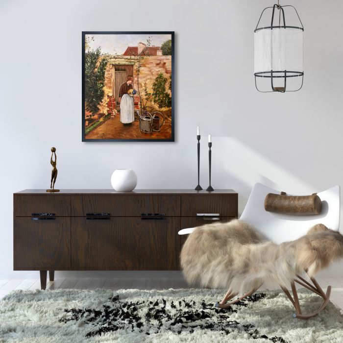 The Garden Door Pre-framed - Studio Black Wood Frame 20"X24"