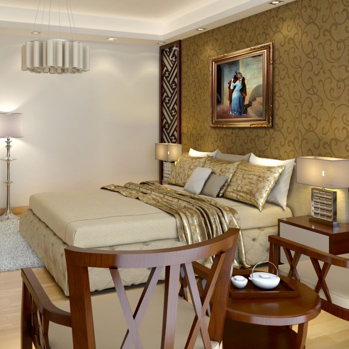 The Kiss Pre-Framed - Florentine Gold Frame 20"X24"