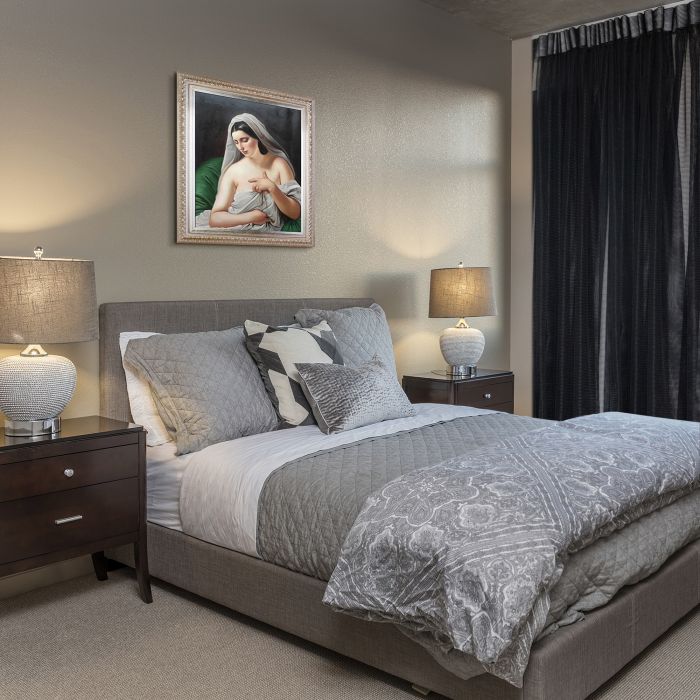 Odalisque Pre-Framed - Elegant Champagne Frame 20"X24"