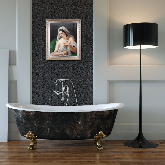 Odalisque Pre-Framed - Elegant Champagne Frame 20"X24"