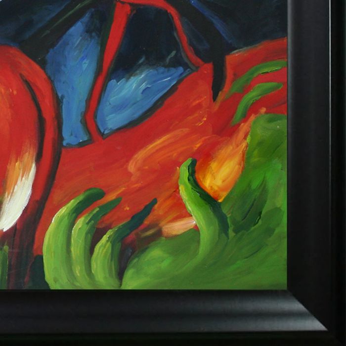 The Red Deer Pre-Framed - Black Matte Frame 20"X24"