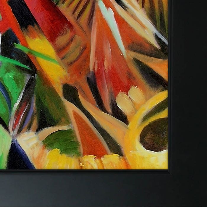 Fate of the Animals Pre-Framed - New Age Black Frame 20"X24"