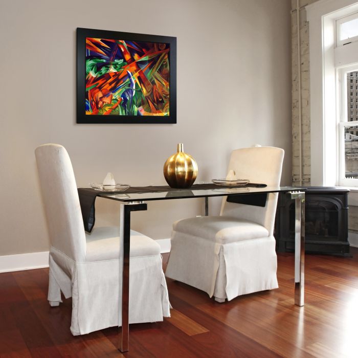 Fate of the Animals Pre-Framed - New Age Black Frame 20"X24"