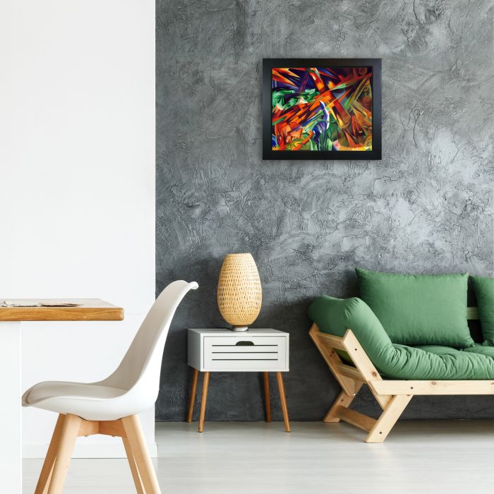 Fate of the Animals Pre-Framed - New Age Black Frame 20"X24"