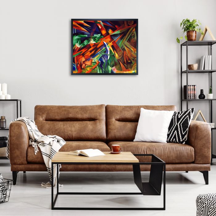 Fate of the Animals Pre-framed - Studio Black Wood Frame 20"X24"