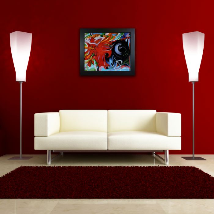 Fighting Forms Pre-Framed - New Age Black Frame 20"X24"