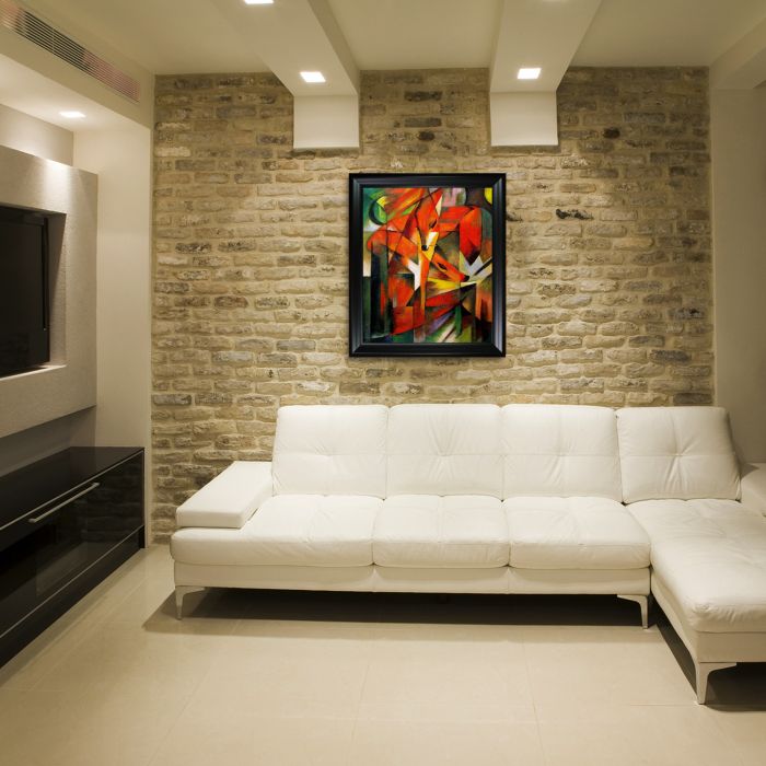 The Foxes Pre-Framed - Black Matte Frame 20"X24"