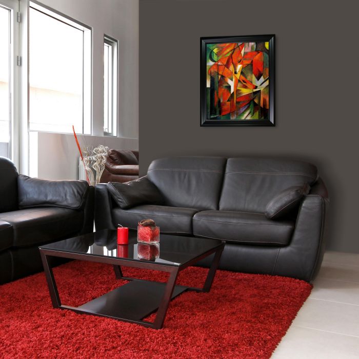 The Foxes Pre-Framed - Black Matte Frame 20"X24"