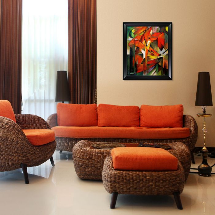 The Foxes Pre-Framed - Black Matte Frame 20"X24"