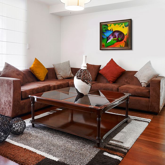 Blue Black Fox Pre-Framed - Modena Vintage 20" X 24"