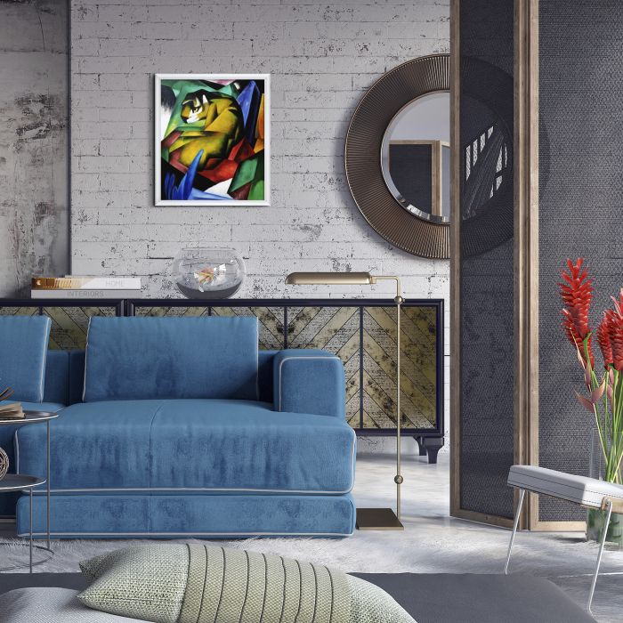 The Tiger Pre-framed - Moderne Blanc Frame 20" X 24"