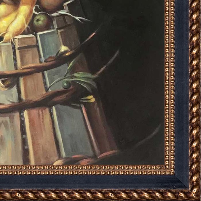 Autumn Pre-Framed - Verona Black and Gold Braid 20" X 24"