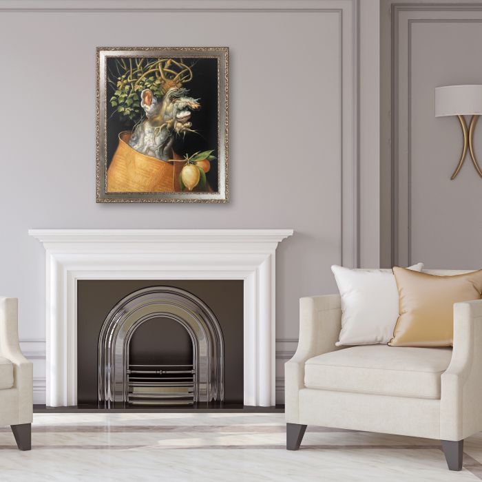 Winter Pre-Framed - Versailles Silver Salon Frame 20" X 24"