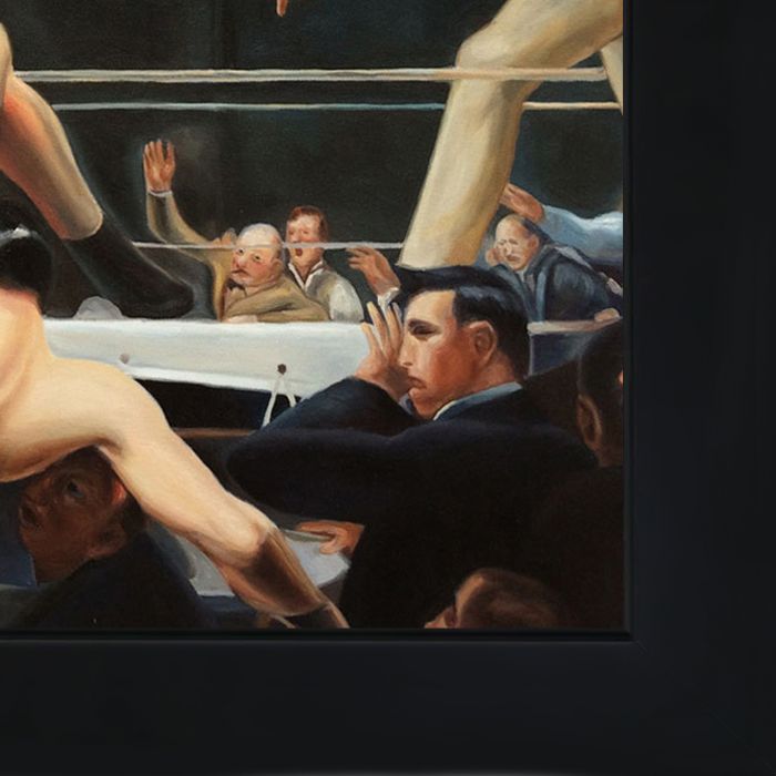 Dempsey and Firpo Pre-Framed - New Age Black Frame 20"X24"