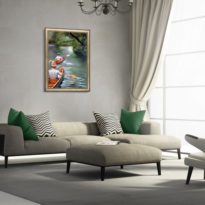 Les Perissoires Pre-Framed - Verona Champagne Braid Frame 24