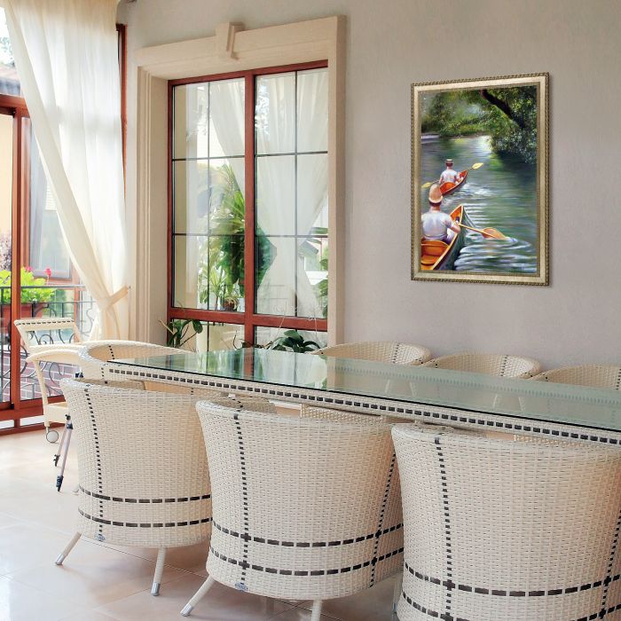 Les Perissoires Pre-Framed - Verona Champagne Braid Frame 24