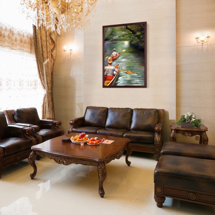 Les Perissoires Pre-Framed - Open Grain Mahogany 24" X 36"