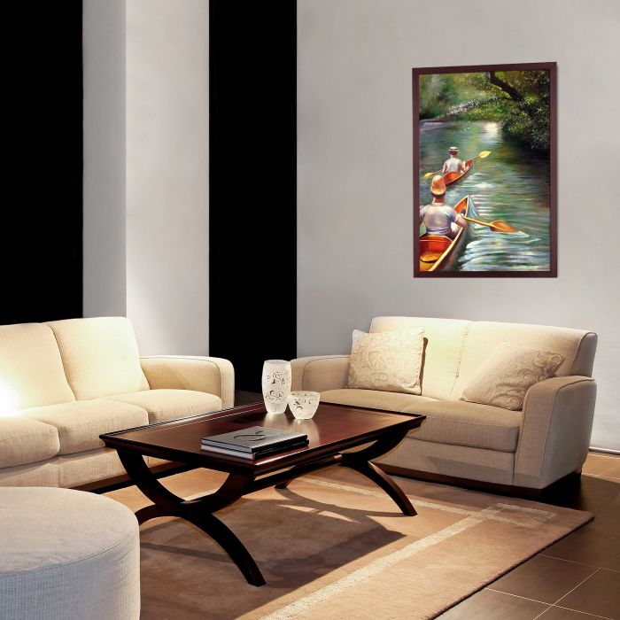 Les Perissoires Pre-Framed - Open Grain Mahogany 24" X 36"