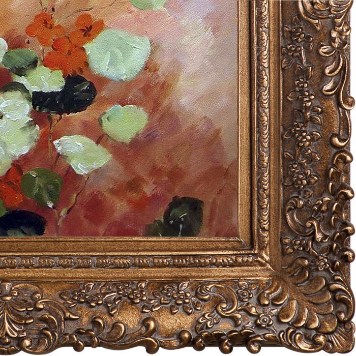 Nasturces Pre-Framed - Burgeon Gold Frame 20"X24"