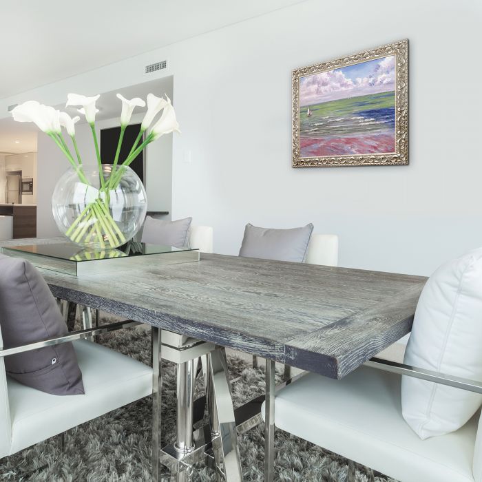 Regattas at Villers Pre-Framed - Rococo Silver 20"X24"