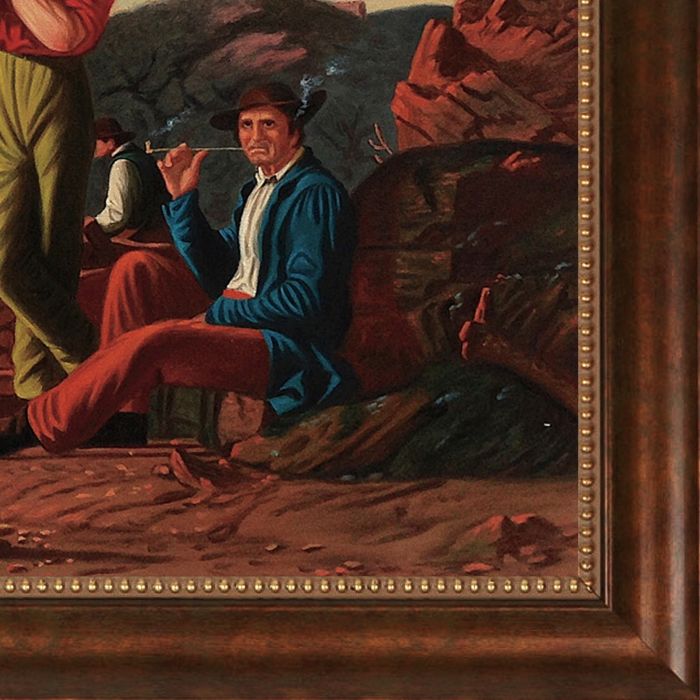 The Wood-Boat, 1850 Pre-Framed - Verona Cafe Frame 20"X24"