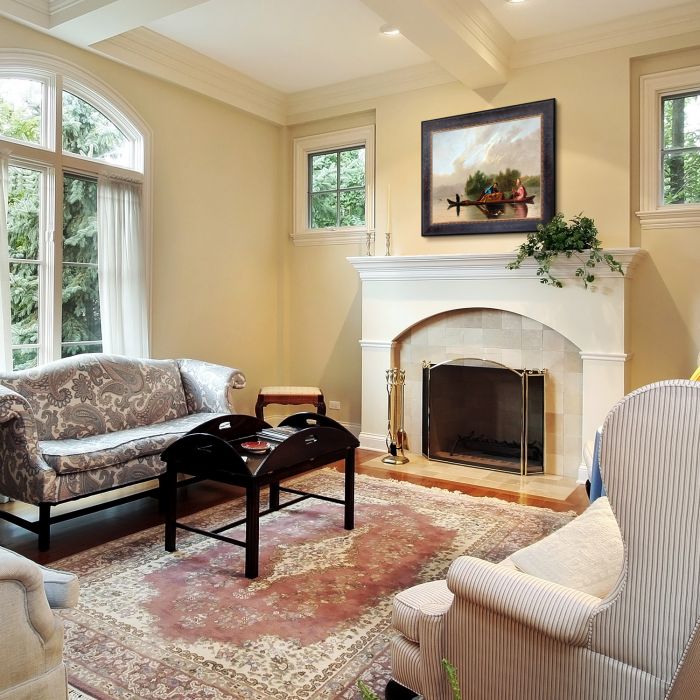 Fur Traders Descending the Missouri, 1845 Pre-Framed - Sambrosa Distressed Espresso 20