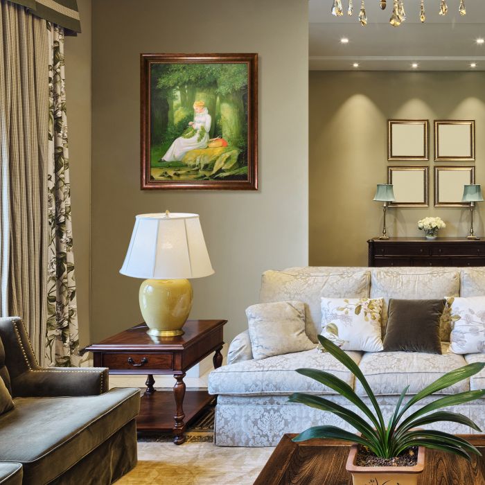 The Wreath Maker Pre-Framed - Verona Cafe Frame 20"X24"