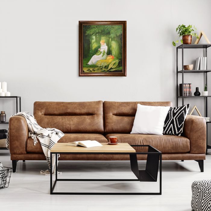 The Wreath Maker Pre-Framed - Verona Cafe Frame 20"X24"