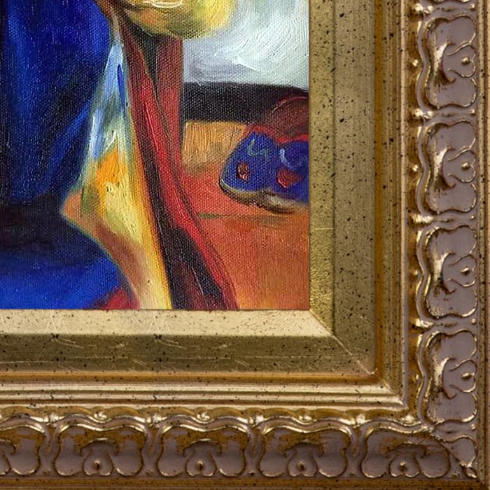 Madeleine Bernard Pre-Framed - Elegant Gold Frame 8"X10"