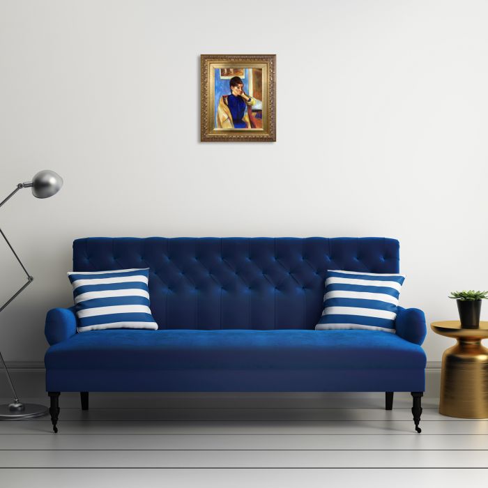 Madeleine Bernard Pre-Framed - Elegant Gold Frame 8"X10"