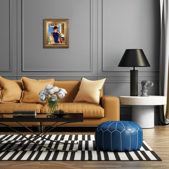 Madeleine Bernard Pre-Framed - Elegant Gold Frame 8"X10"