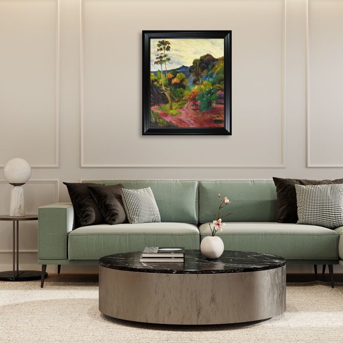 Martinique Landscape, 1887 Pre-framed - Black Matte Frame 20"X24"