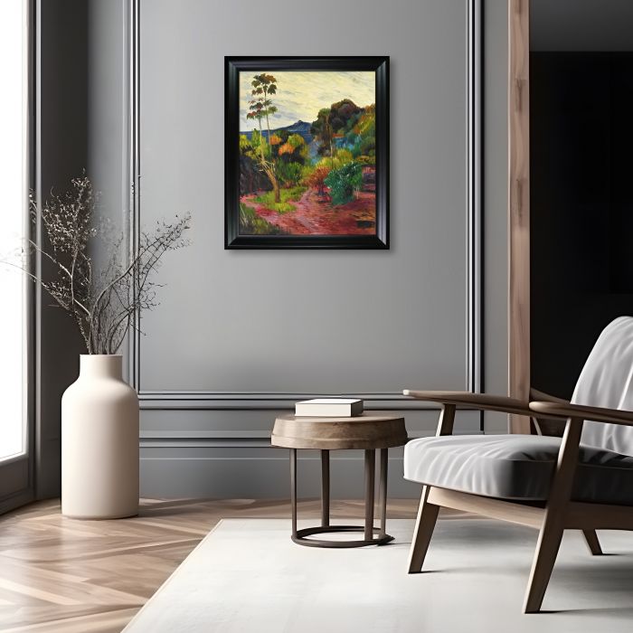 Martinique Landscape, 1887 Pre-framed - Black Matte Frame 20"X24"