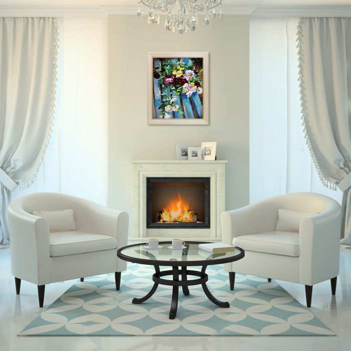 Still Life with Rose Pre-Framed - Constantine Frame 20" X 24"