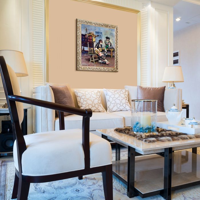 A Guitar Player Pre-Framed - Rococo Silver 20"X24"