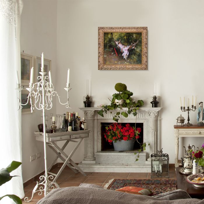 The Hammock, 1872-1874 Pre-Framed - Espana Gold Frame 20"X24"