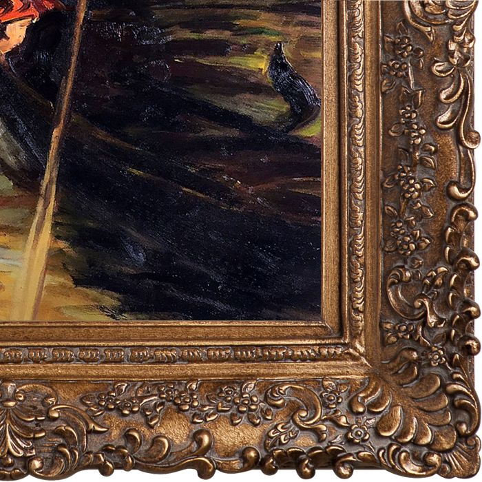 San-Marco In Venice, 1895 Pre-Framed - Burgeon Gold Frame 20"X24"