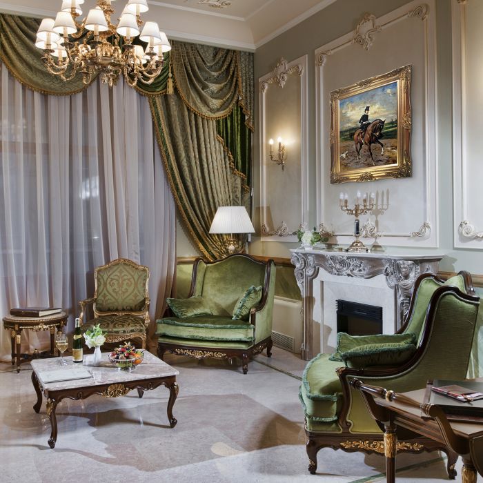 The Amazon with Puppy Pre-Framed - Victorian Gold Frame 20"X24"