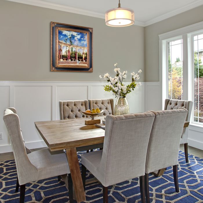 The Colonnade in Versailles Pre-Framed - Corinthian Gold Frame 20"X24"