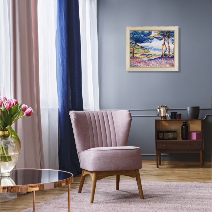 Pines Along the Shore Pre-Framed - Constantine Frame 20" X 24"