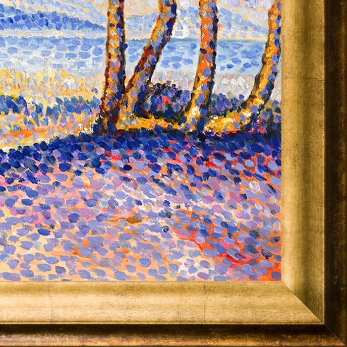 Pines Along the Shore - Athenian Gold Frame 20"X24"