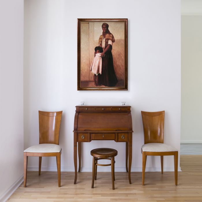 To the Highest Bidder Pre-Framed - Verona Cafe Frame 24"X36"