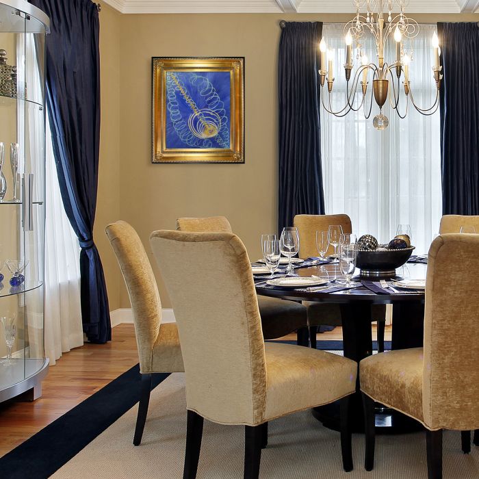 Group I, The WU/Rose Series, No. 16, Primordial Chaos Pre-Framed - Regency Gold Frame 20"X24"