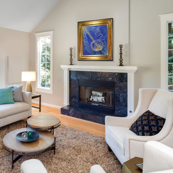 Group I, The WU/Rose Series, No. 16, Primordial Chaos Pre-Framed - Regency Gold Frame 20"X24"