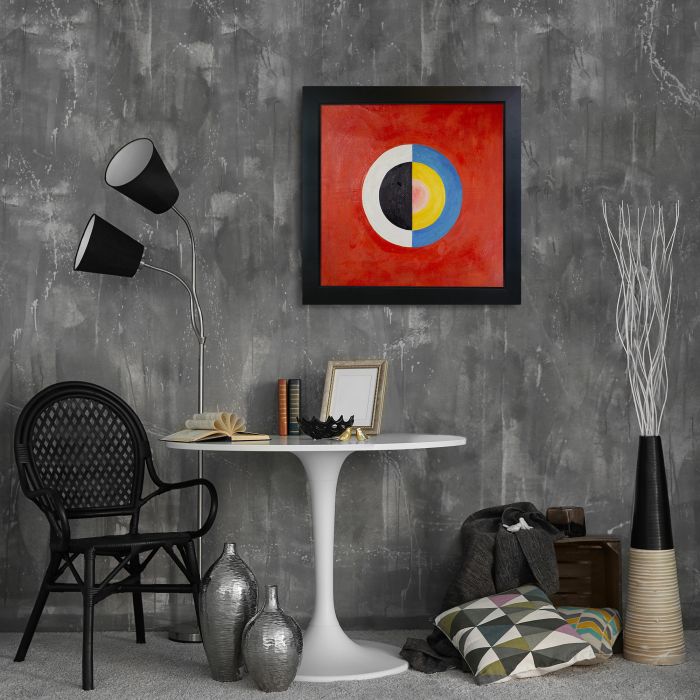 Group IX/SUW, The Swan, No. 17 Pre-Framed - New Age Black Frame 24"X24"