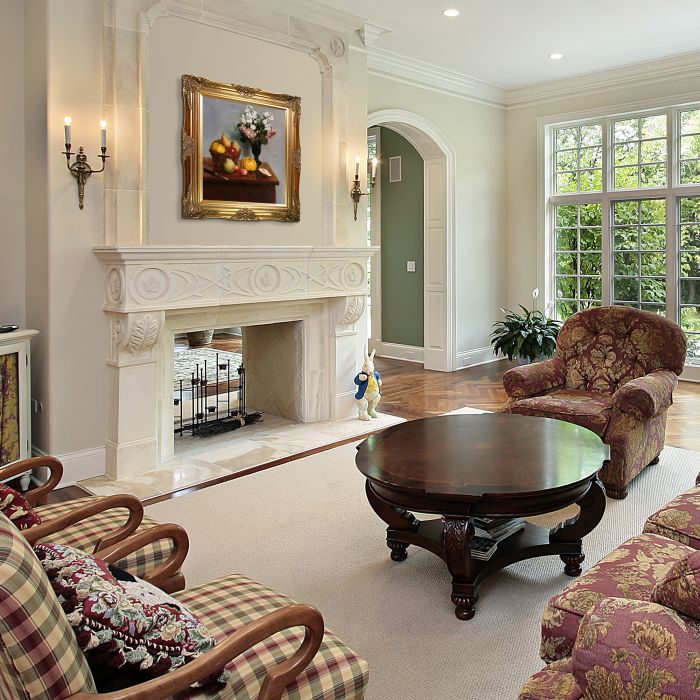 Still Life with Flowers and Fruit Pre-Framed - Victorian Gold Frame 20"X24"