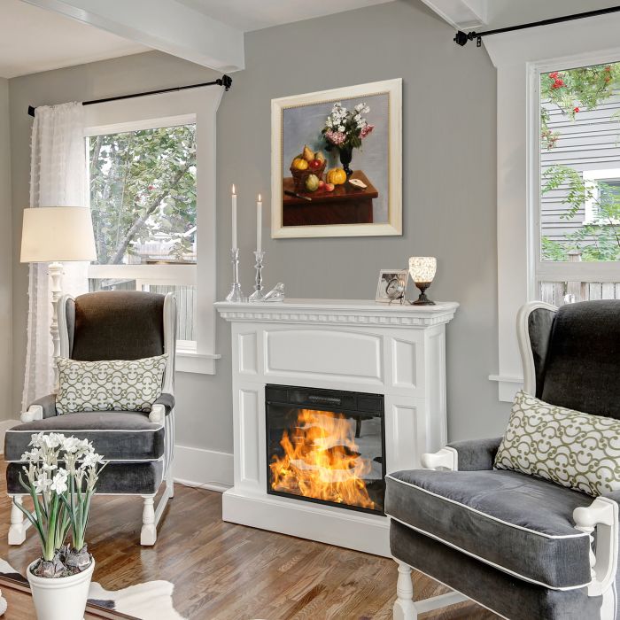 Still Life with Flowers and Fruit Pre-Framed - Constantine Frame 20" X 24"